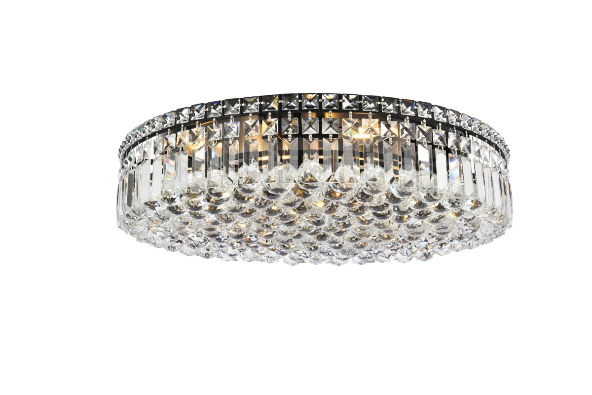 V2030F24BK-RC 24 in. Maxime Flush Mount, Black
