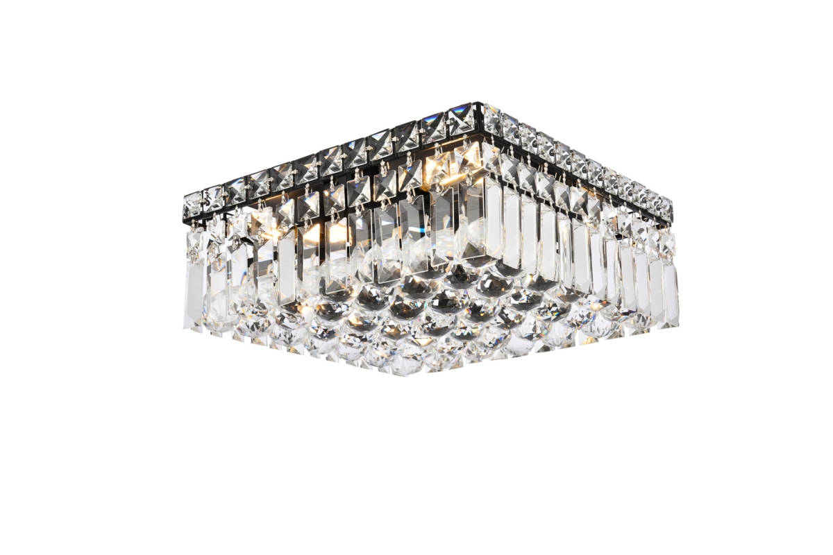 V2032F14BK-RC 14 in. Maxime Flush Mount, Black