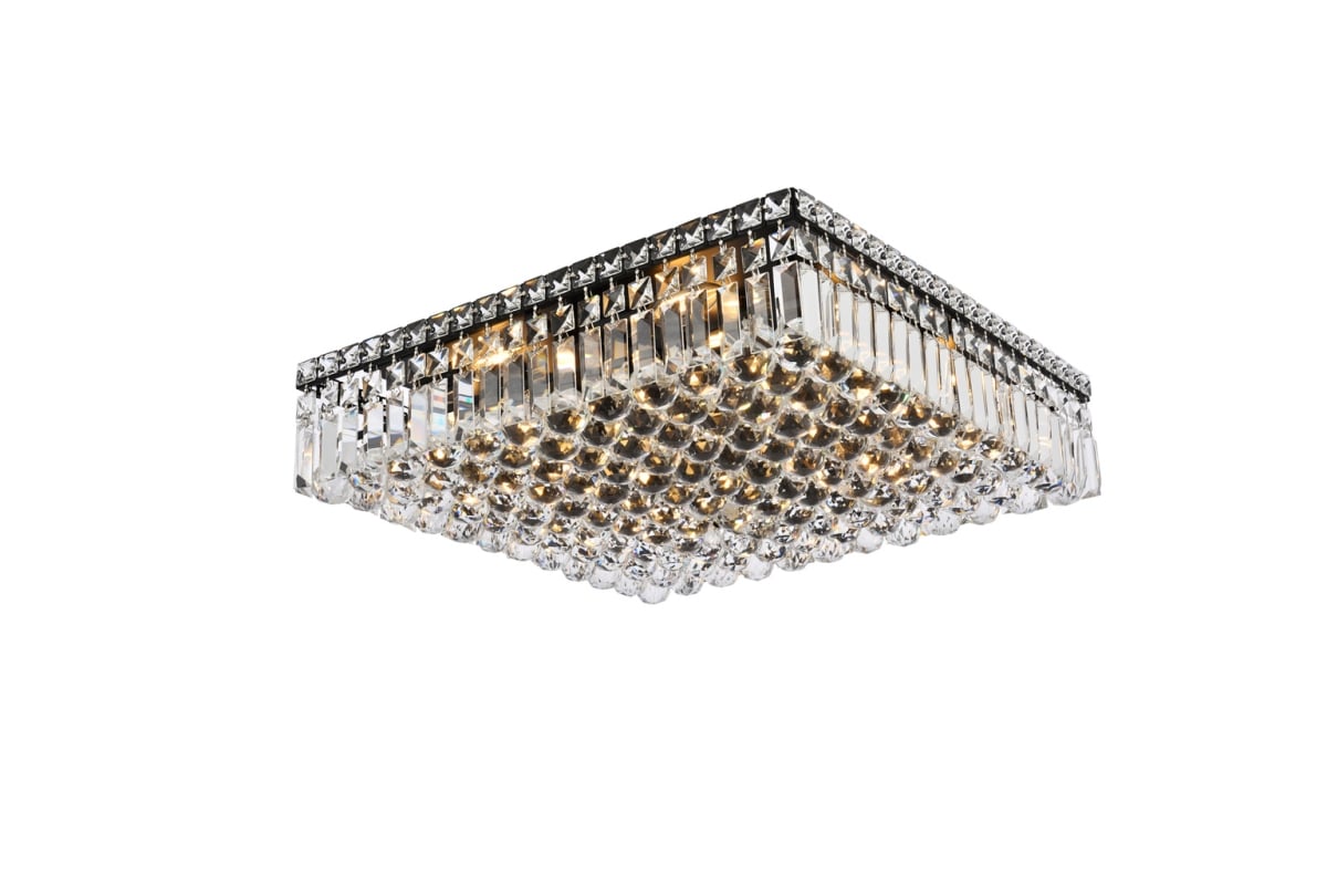 V2032F20BK-RC 20 in. Maxime Flush Mount, Black