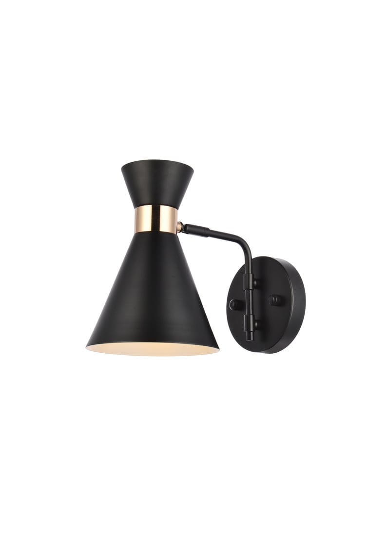 6 in. Halycon Wall Sconce, Black