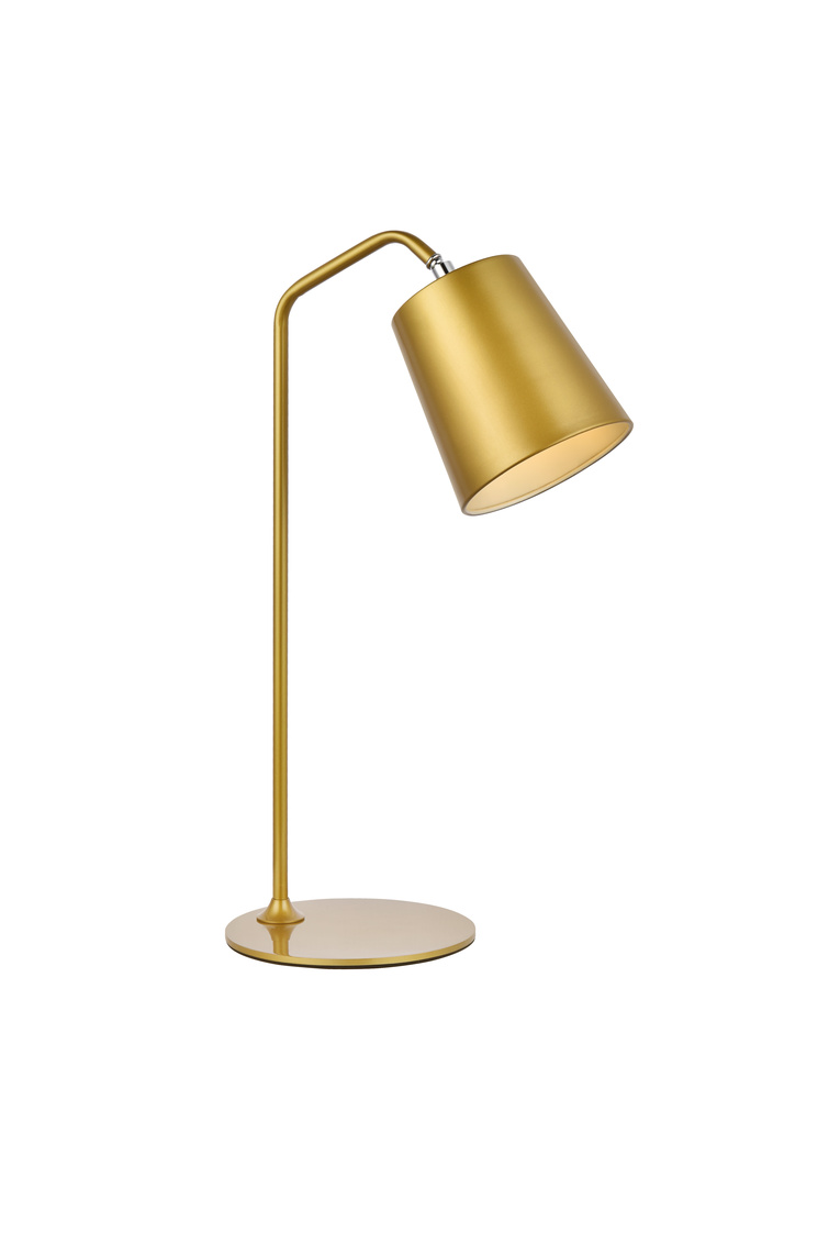 Leroy 1 Light Table Lamp, Brass