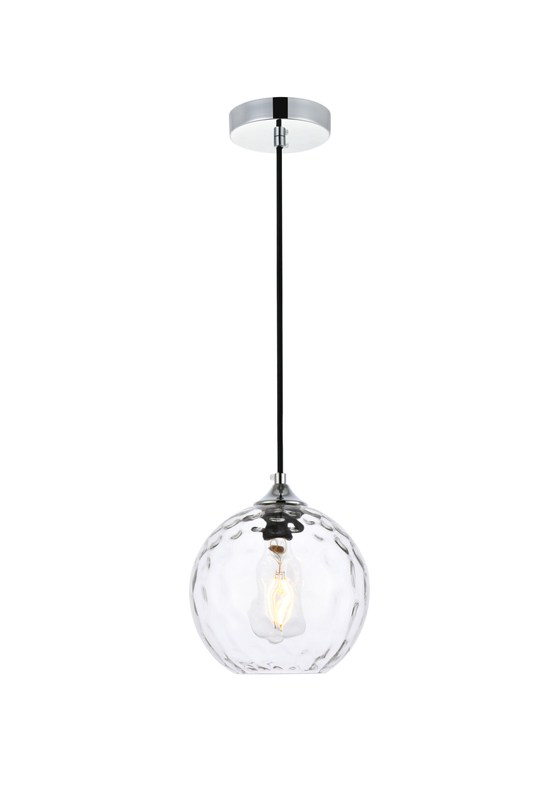 LD2281C 8 in. Cashel Pendant, Chrome -  Living District