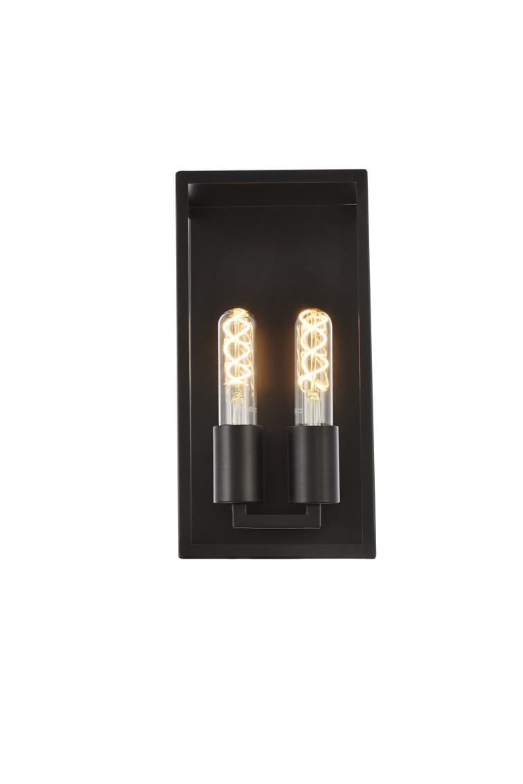 Picture of Living District LD7055W6BK Voir 2 Lights Wall Sconce, Black