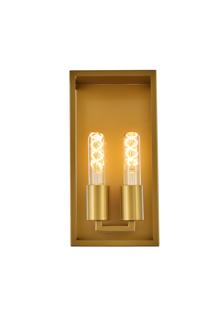 Picture of Living District LD7055W6BR Voir 2 Lights Wall Sconce, Brass