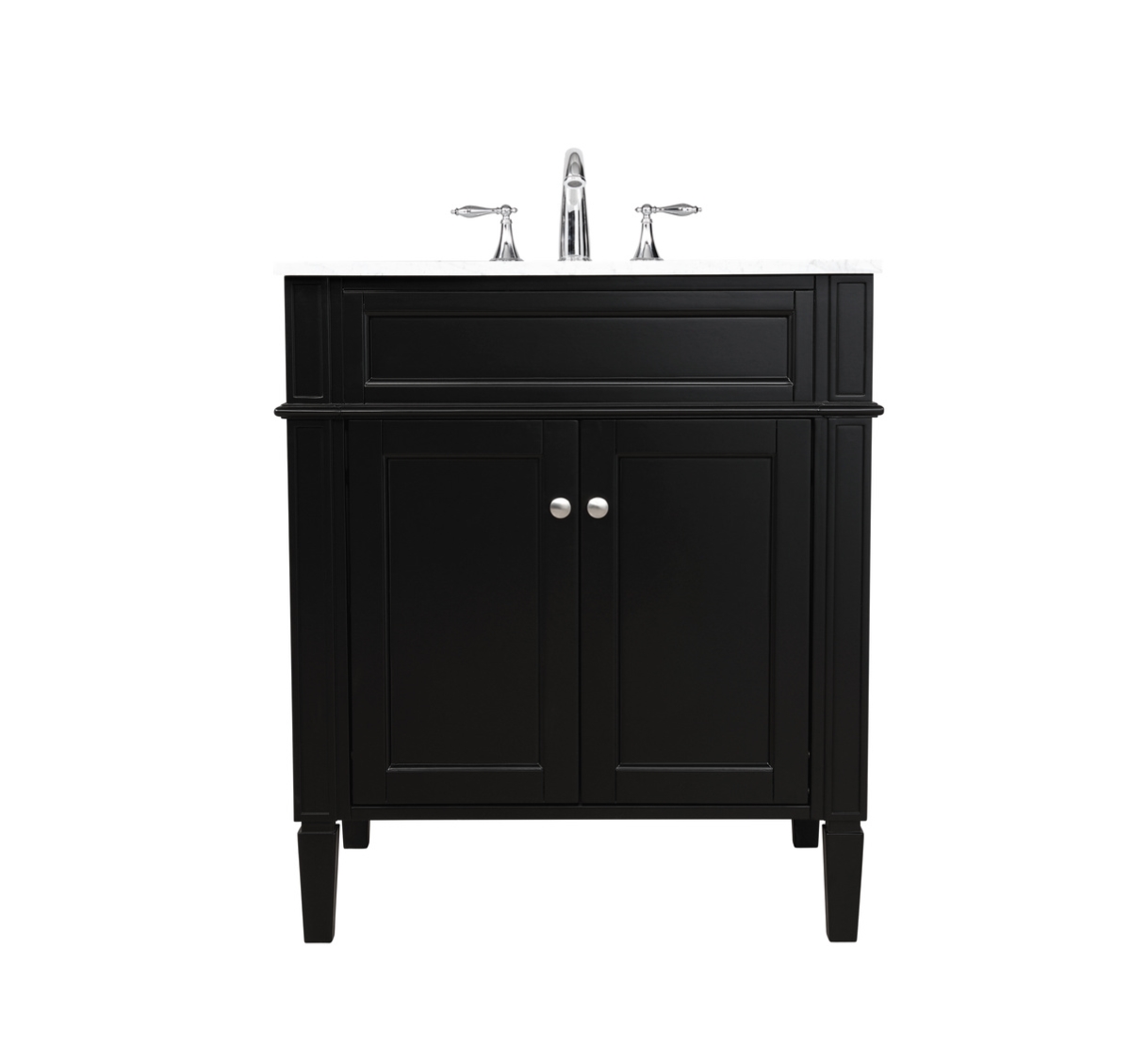 30 in. Single Bathroom Vanity, Black