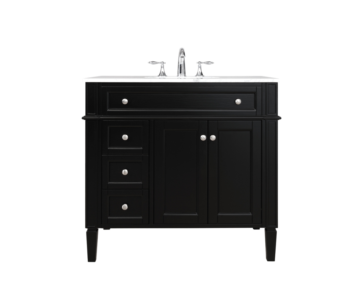 VF12536BK 36 in. Single Bathroom Vanity, Black