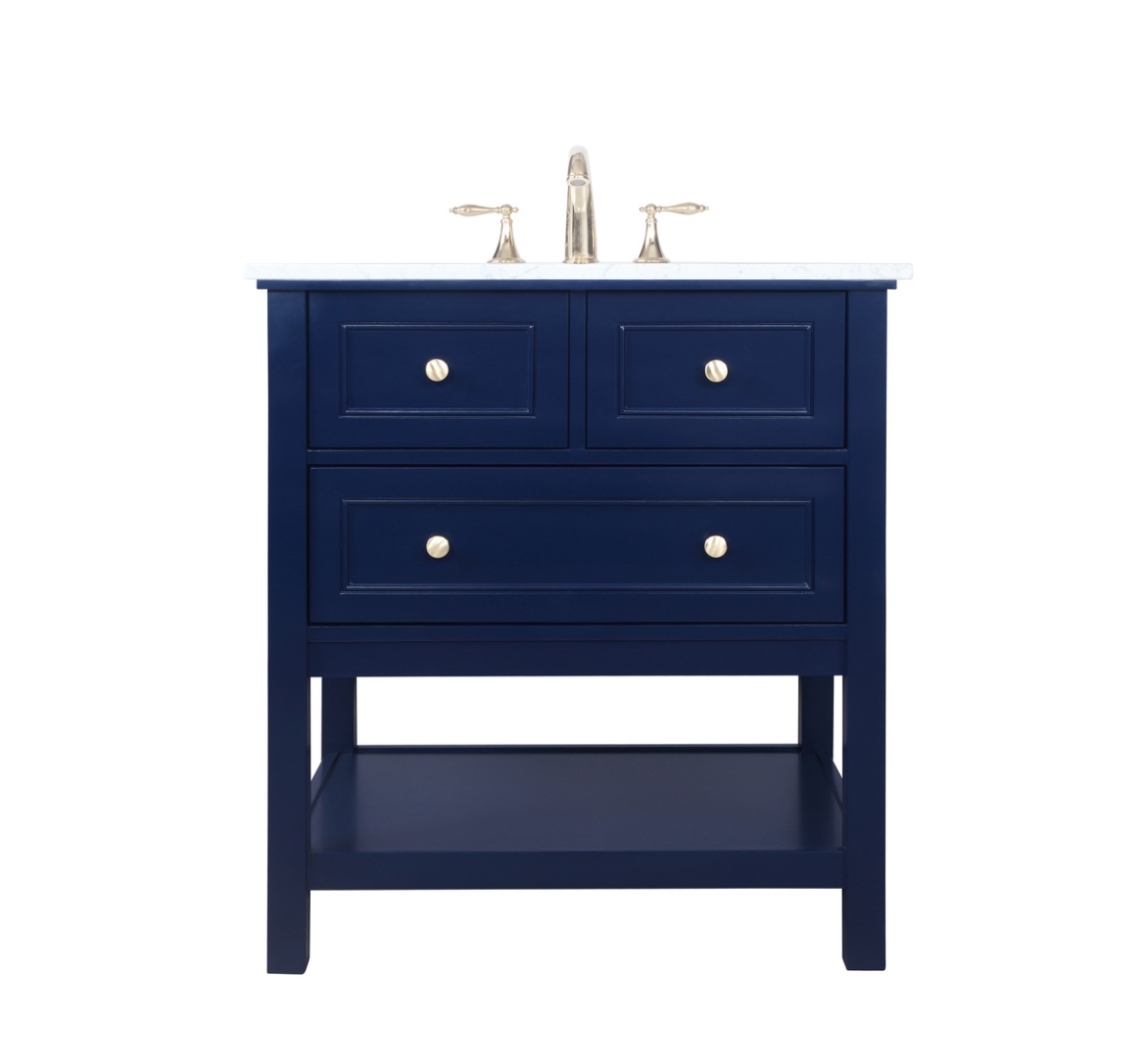 30 in. Single Bathroom Vanity, Blue