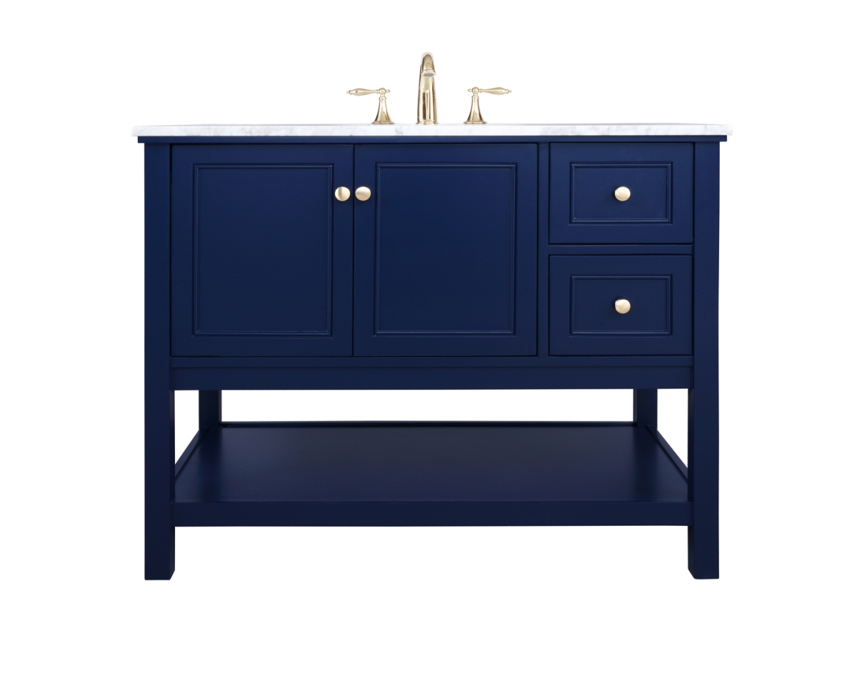 42 in. Single Bathroom Vanity, Blue