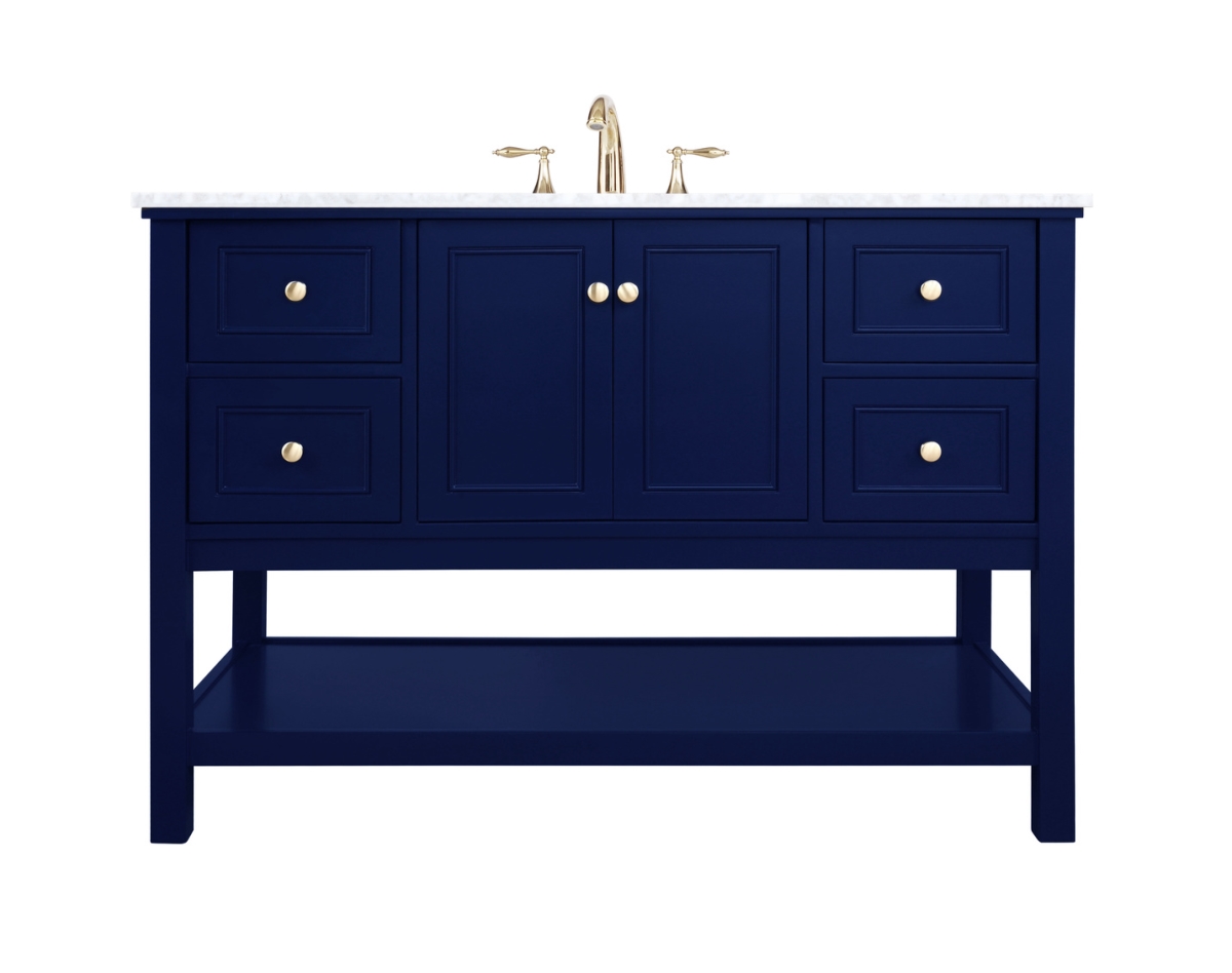 48 in. Single Bathroom Vanity, Blue
