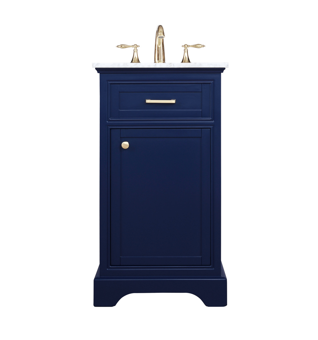 19 in. Single Bathroom Vanity, Blue