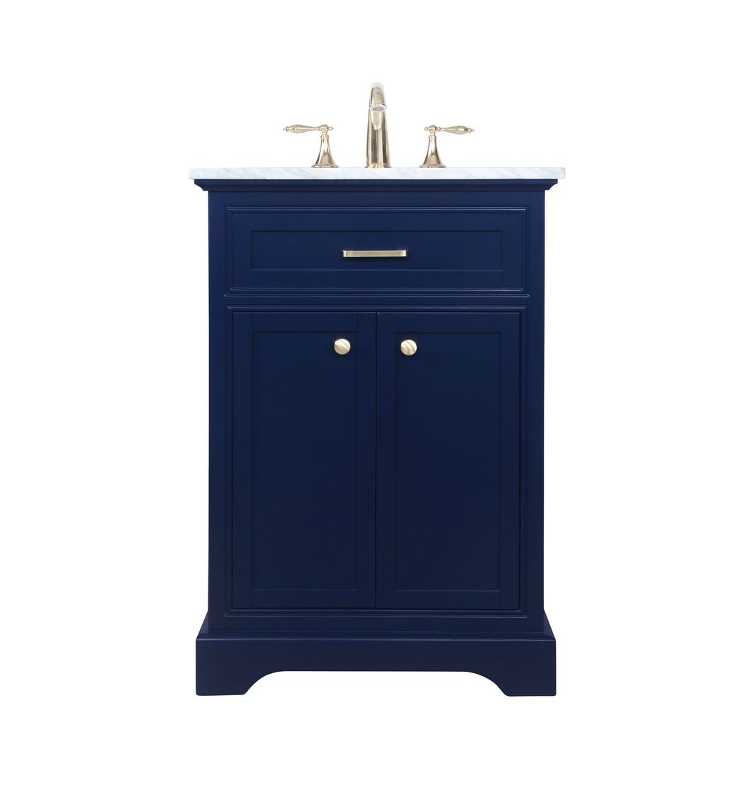 VF15024BL 24 in. Single Bathroom Vanity, Blue