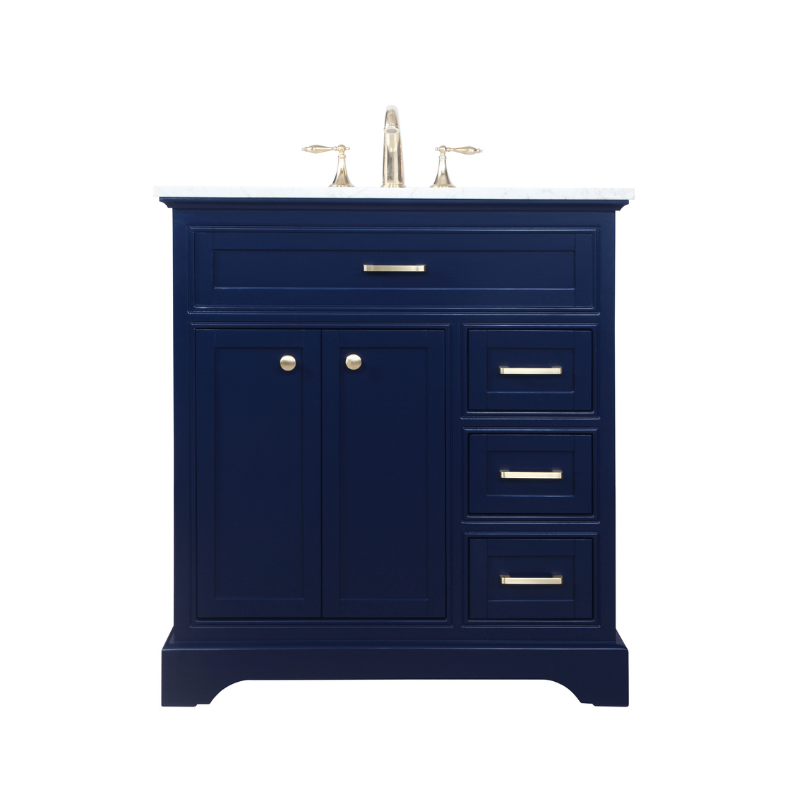 32 in. Single Bathroom Vanity, Blue