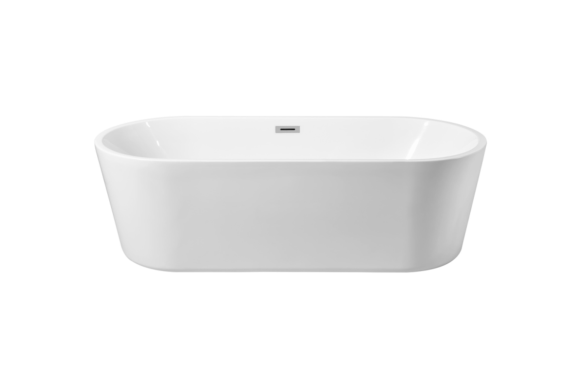 Picture of Elegant Decor BT10665GW 65 in. Soaking Roll Top Bathtub, Glossy White