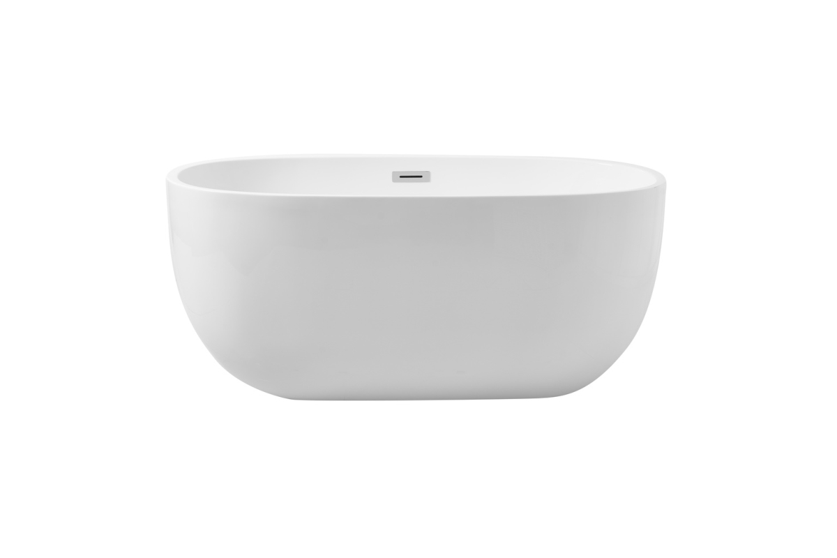 Picture of Elegant Decor BT10754GW 54 in. Soaking Roll Top Bathtub, Glossy White