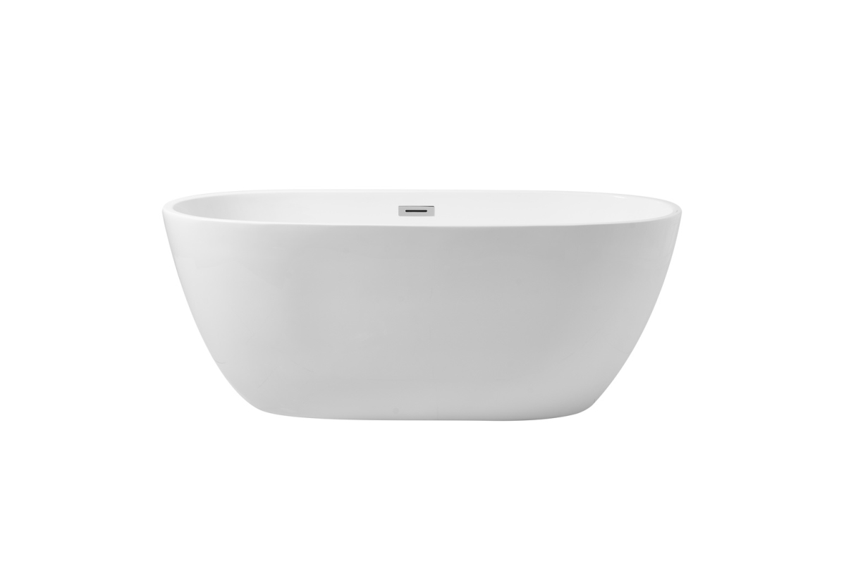 Picture of Elegant Decor BT10759GW 59 in. Soaking Roll Top Bathtub, Glossy White