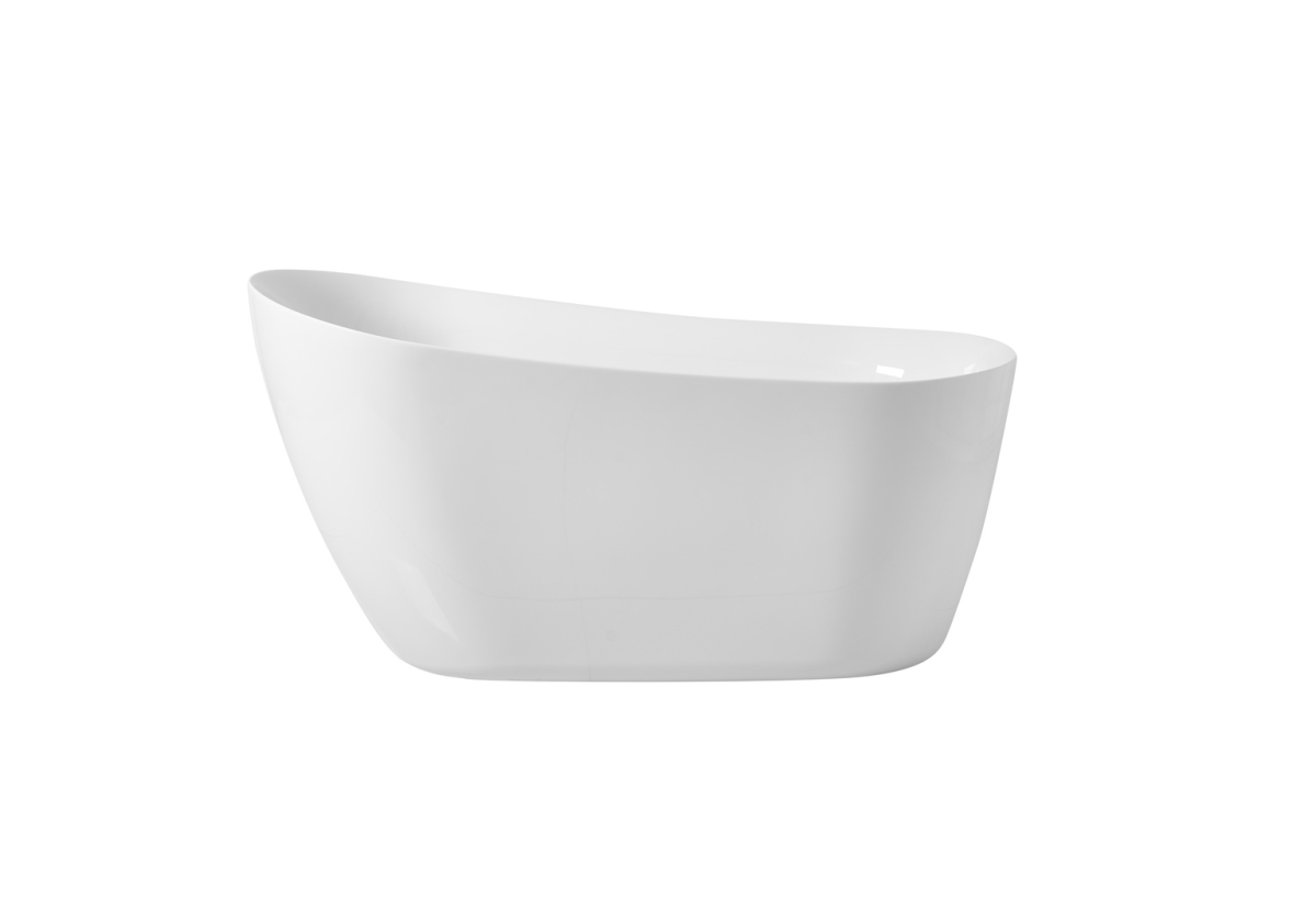 Picture of Elegant Decor BT10854GW 54 in. Soaking Single Slipper Bathtub, Glossy White