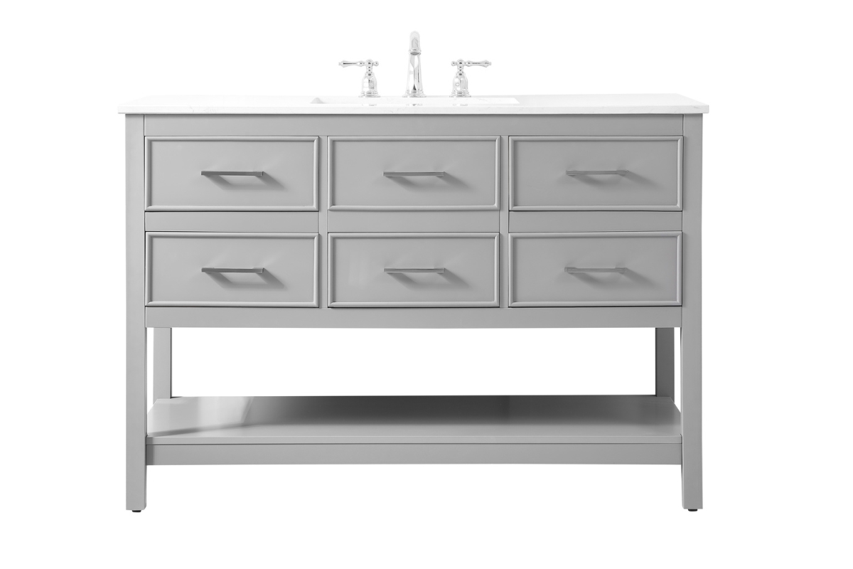 48 in. Single Bathroom Vanity, Gray