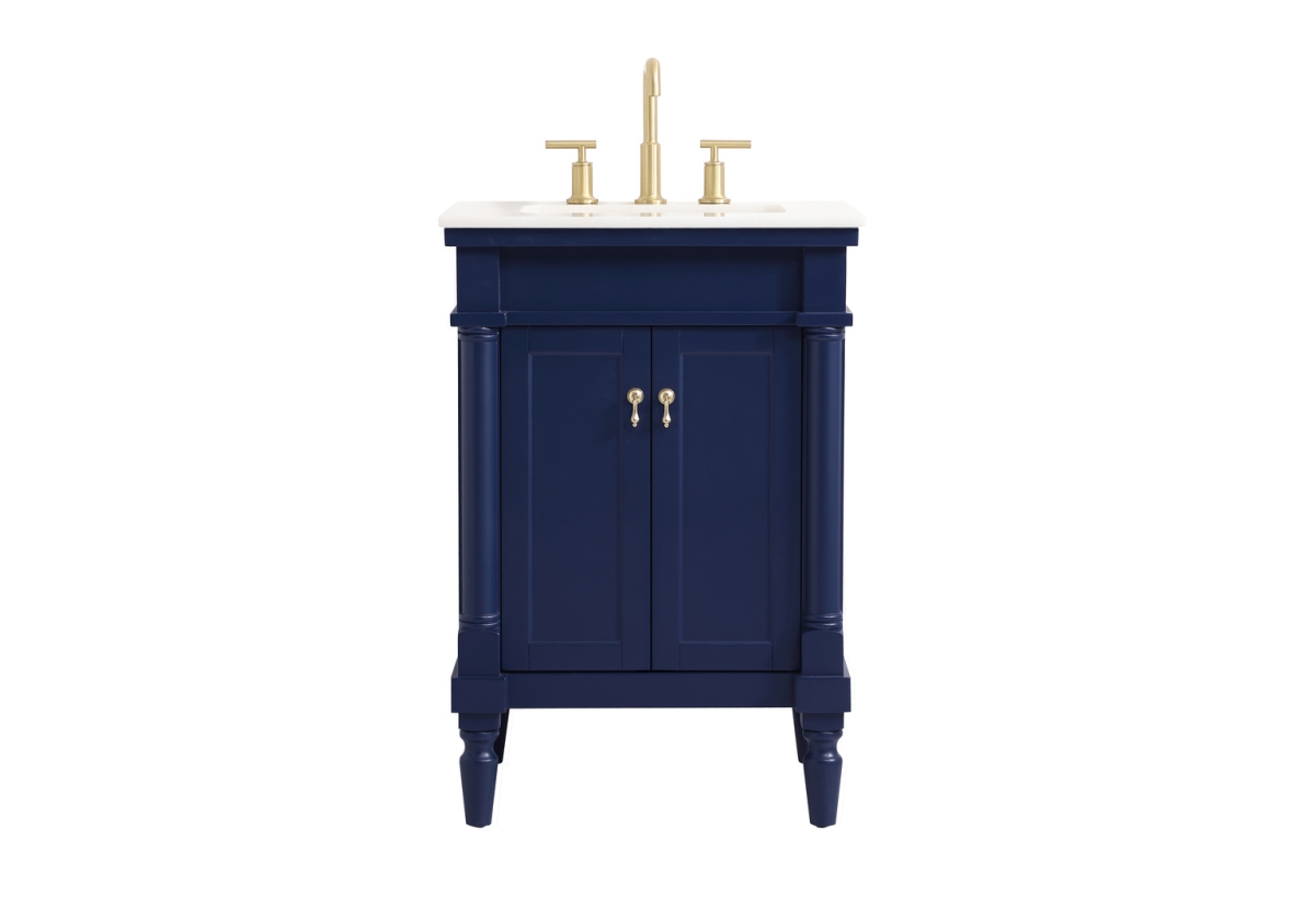 24 in. Single Bathroom Vanity, Blue