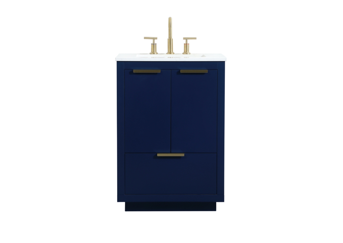 24 in. Single Bathroom Vanity, Blue