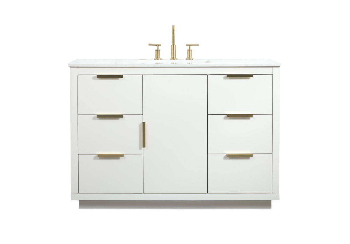 48 in. Single Bathroom Vanity - White