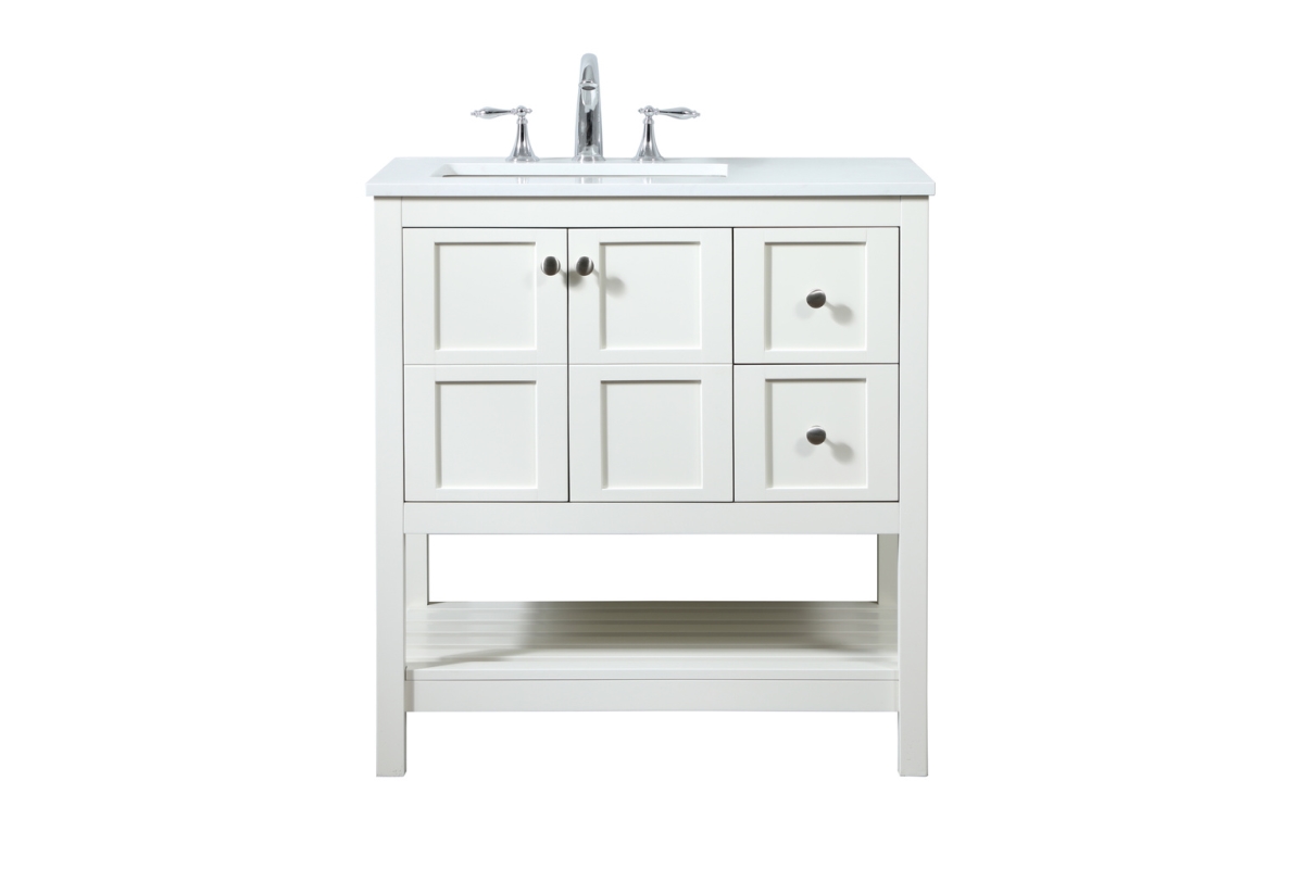 32 in. Single Bathroom Vanity, White