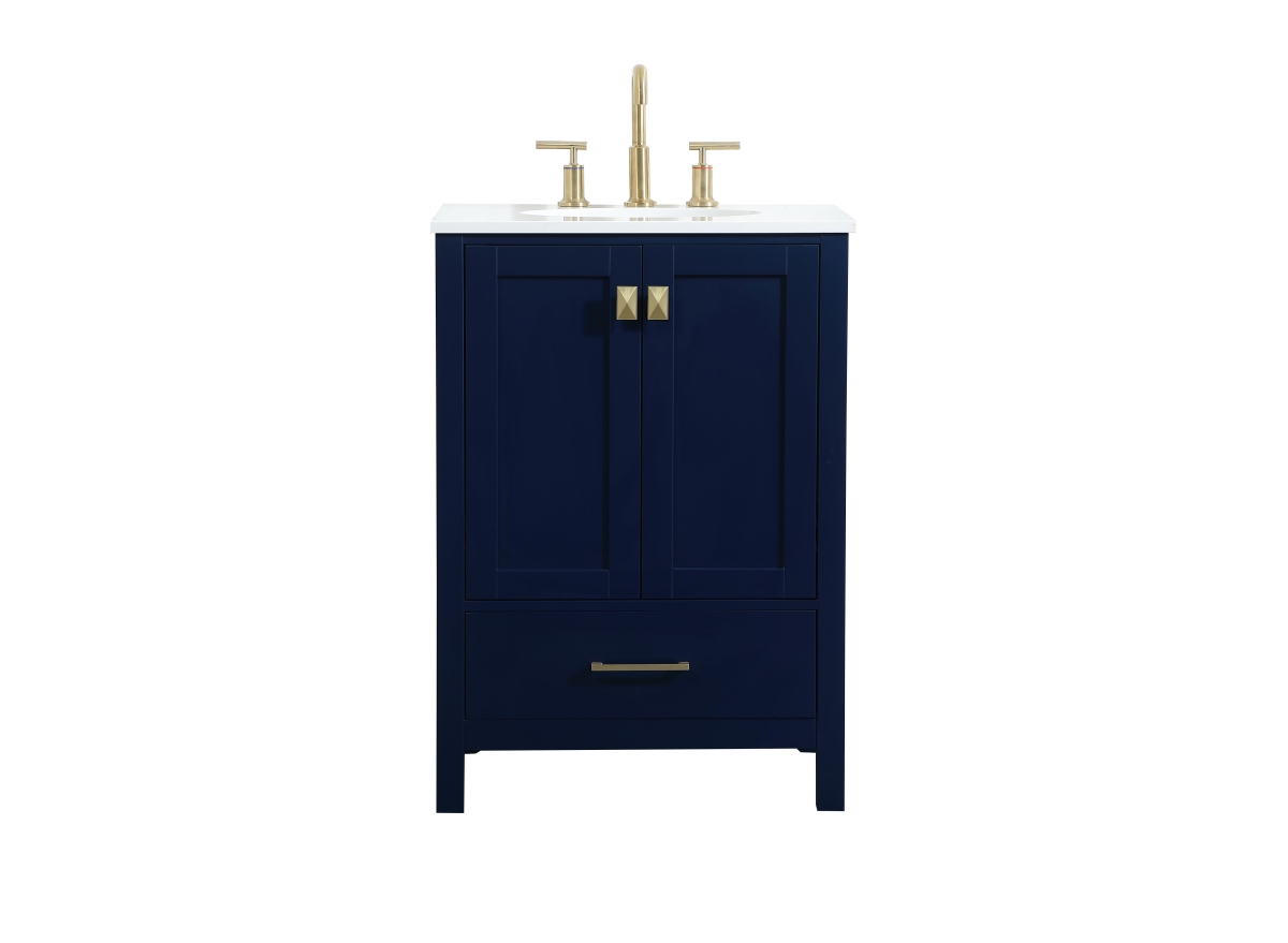Elegant Lighting VF18824BL 24 in. Single Bathroom Vanity, Blue