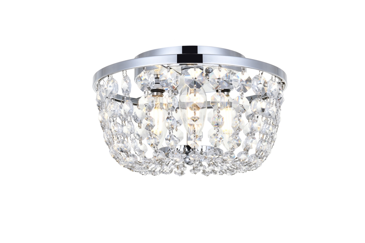 10 in. Cora Flush Mount in Chrome
