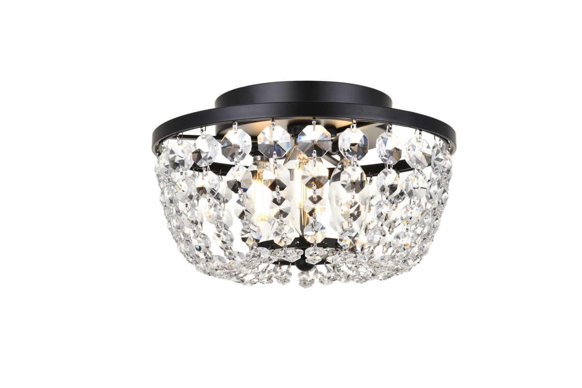 10 in. Cora Flush Mount in Black
