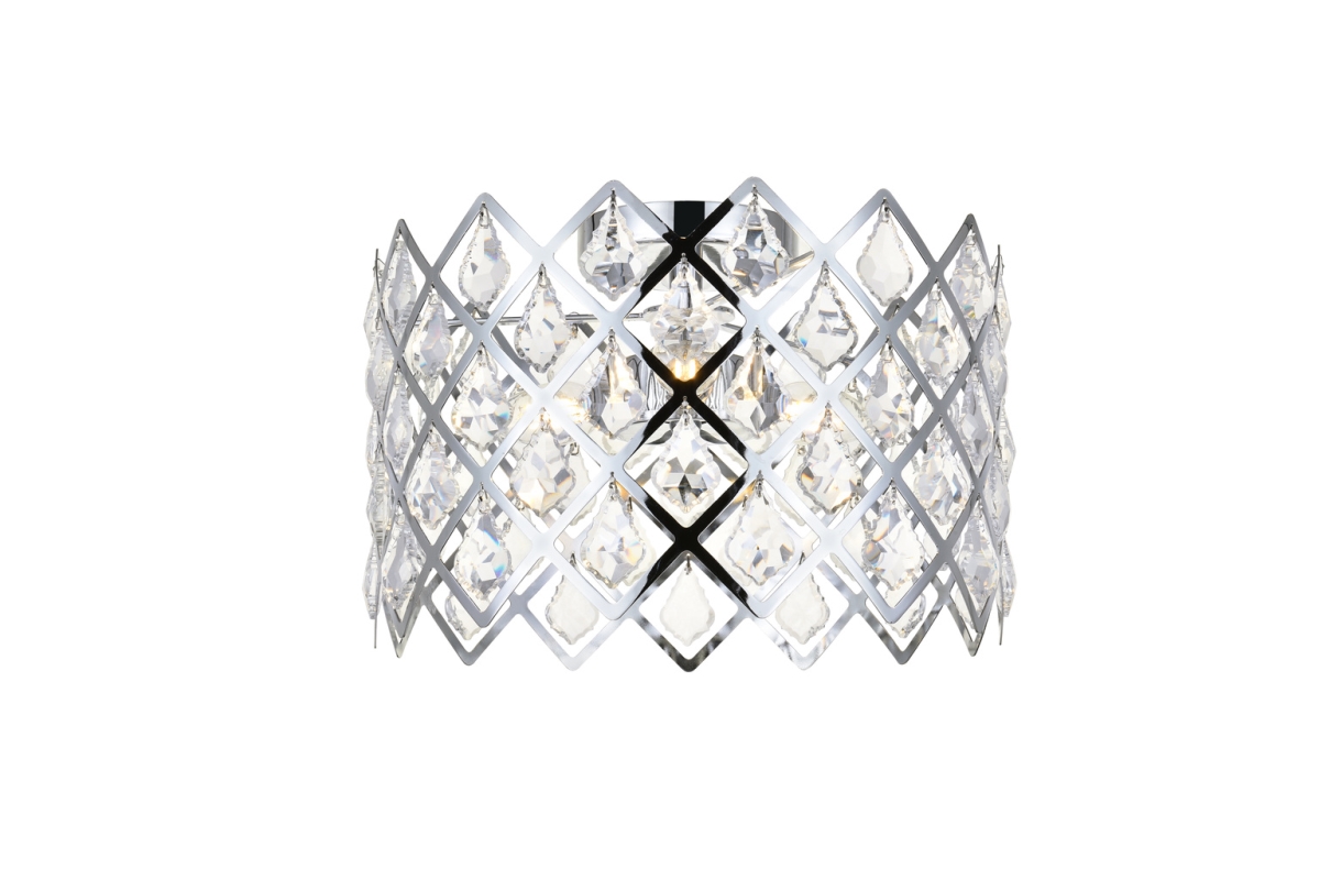 13 in. Lyla Flush Mount in Chrome