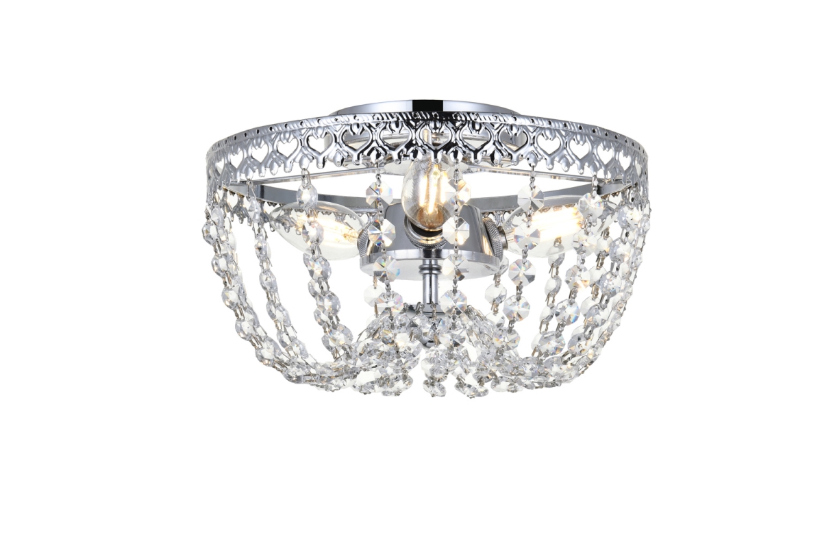 10 in. Kylie Flush Mount in Chrome