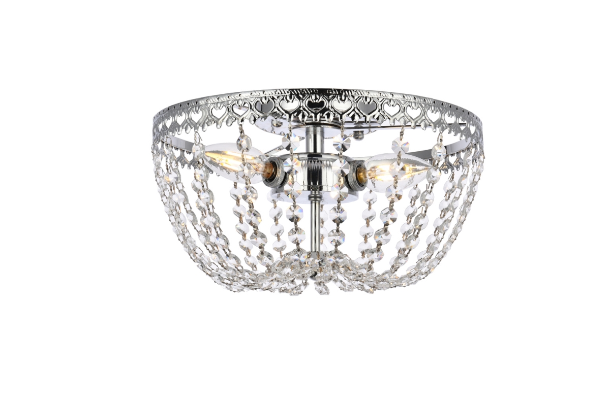 12 in. Kylie Flush Mount in Chrome
