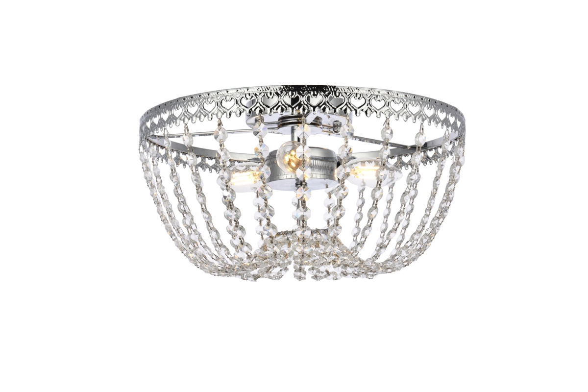 14 in. Kylie Flush Mount in Chrome