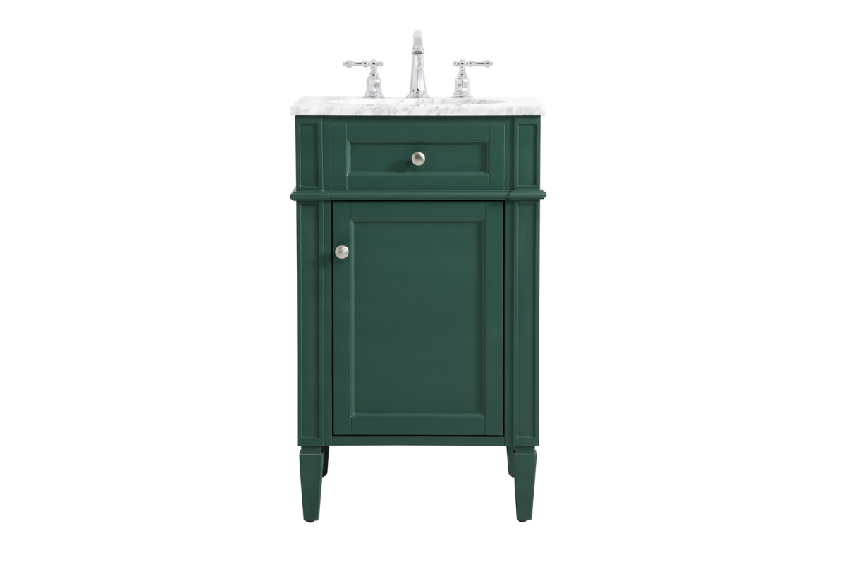 21 in. Single Bathroom Vanity in Green
