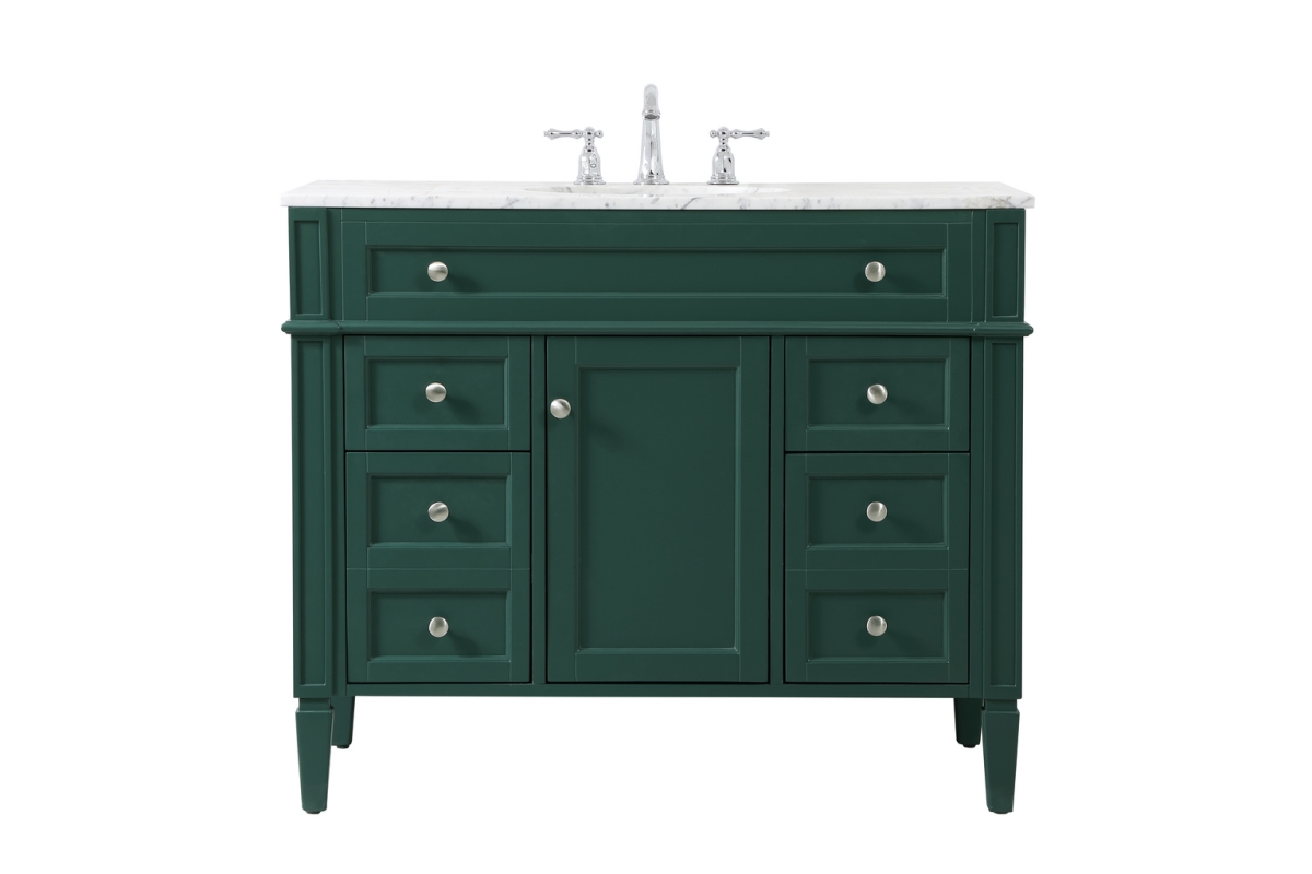 42 in. Single Bathroom Vanity in Green
