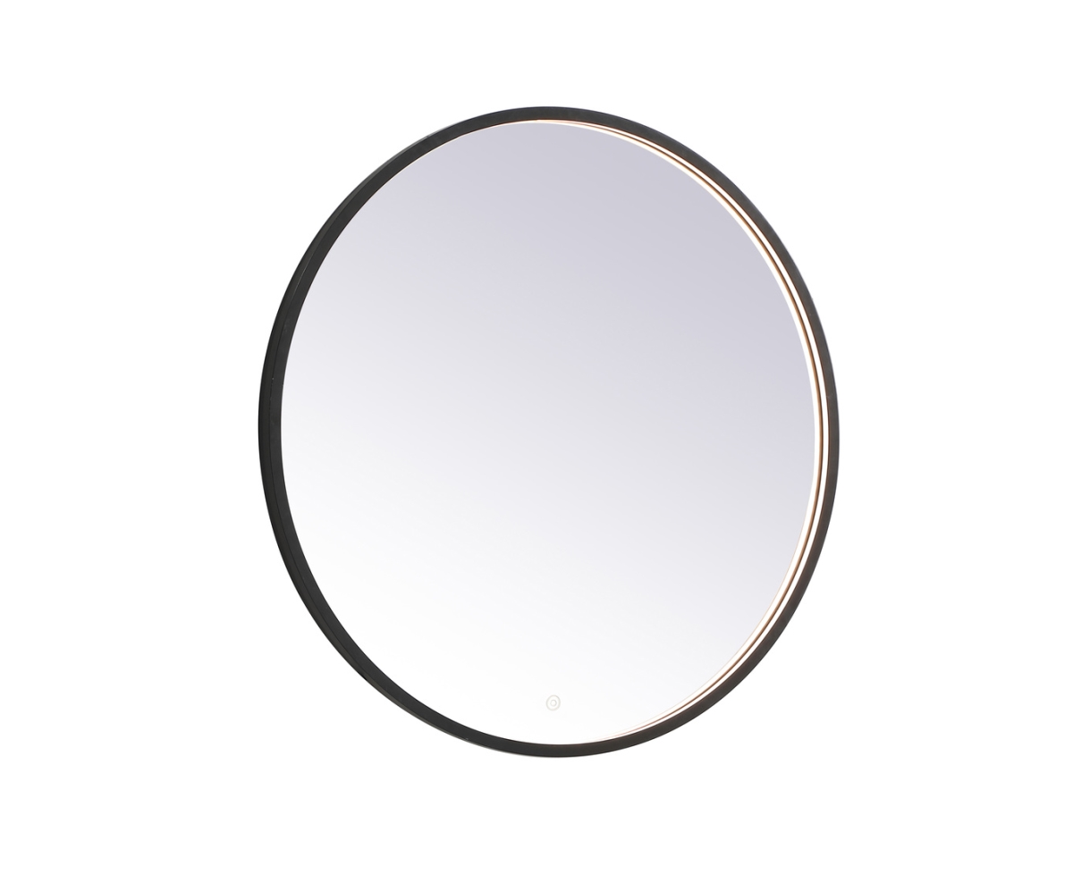 32 in. Pier 3000K, 4200K & 6400K LED Mirror with Adjustable Color Temperature in Black