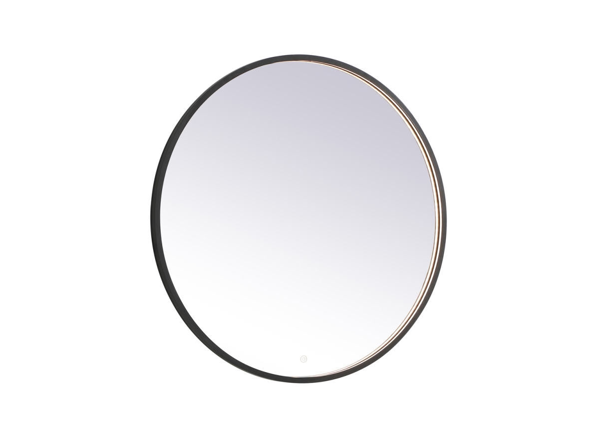 36 in. Pier 3000K, 4200K & 6400K LED Mirror with Adjustable Color Temperature in Black