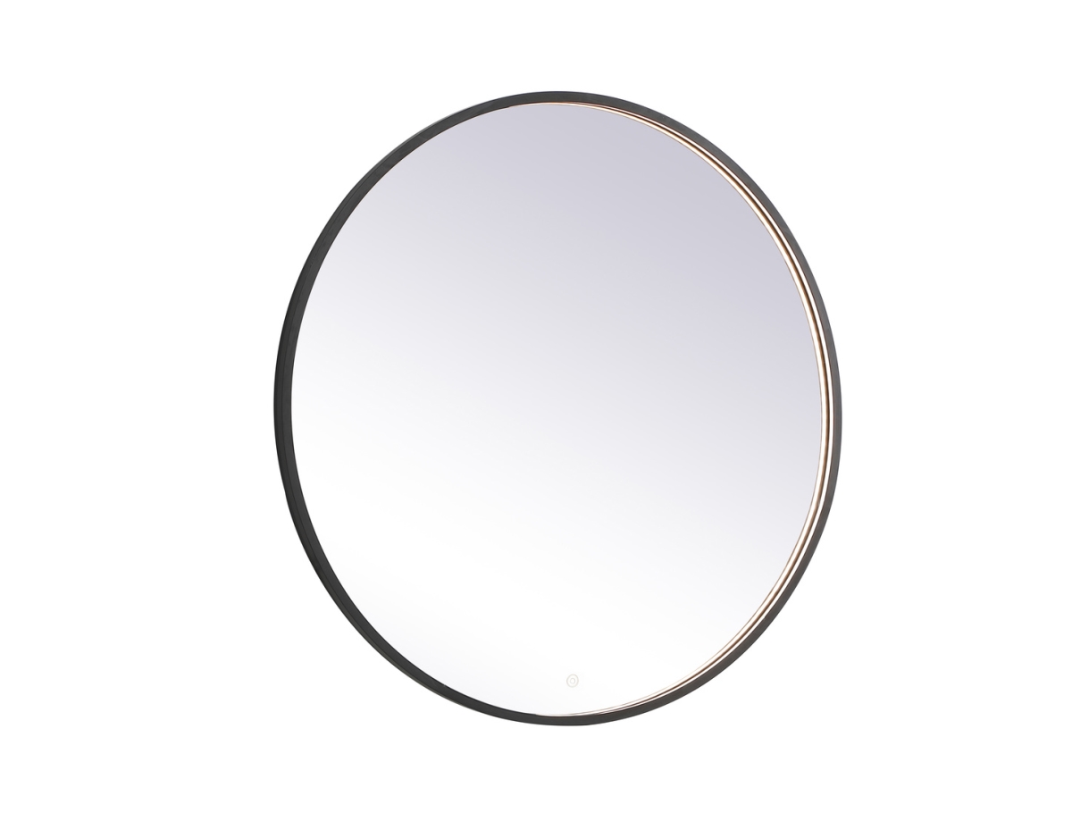 39 in. Pier 3000K, 4200K & 6400K LED Mirror with Adjustable Color Temperature in Black