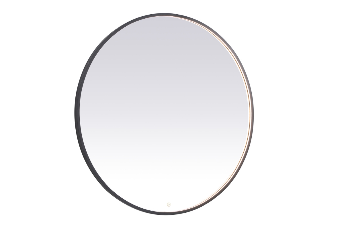 45 in. Pier 3000K, 4200K & 6400K LED Mirror with Adjustable Color Temperature in Black