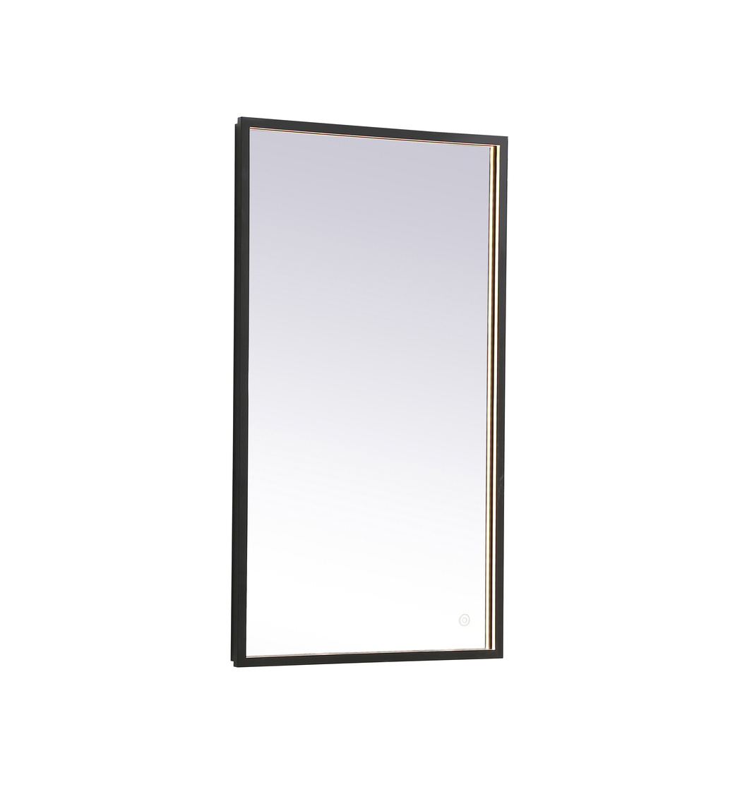 20 x 36 in. Pier 3000K, 4200K & 6400K LED Mirror with Adjustable Color Temperature in Black