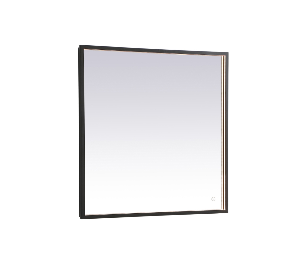 30 x 30 in. Pier 3000K, 4200K & 6400K LED Mirror with Adjustable Color Temperature in Black