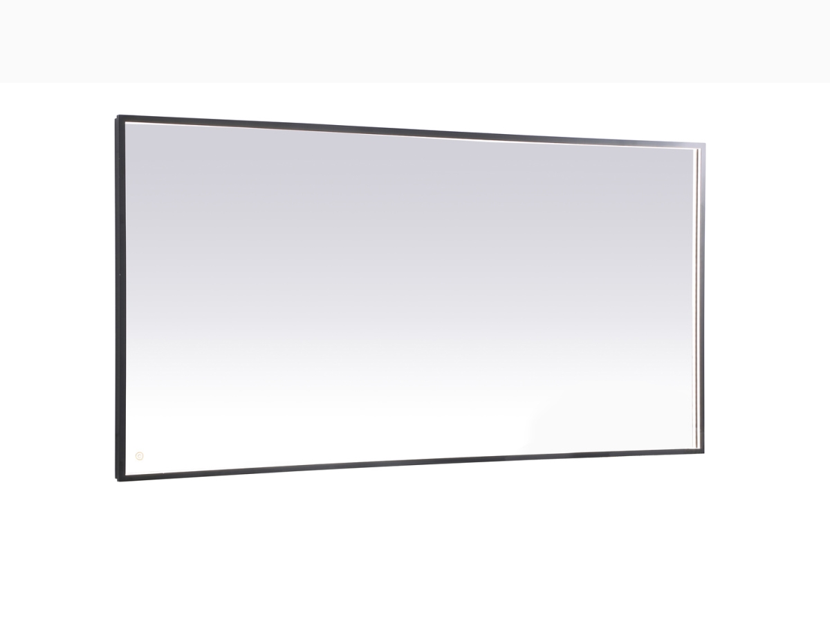 36 x 72 in. Pier 3000K, 4200K & 6400K LED Mirror with Adjustable Color Temperature in Black