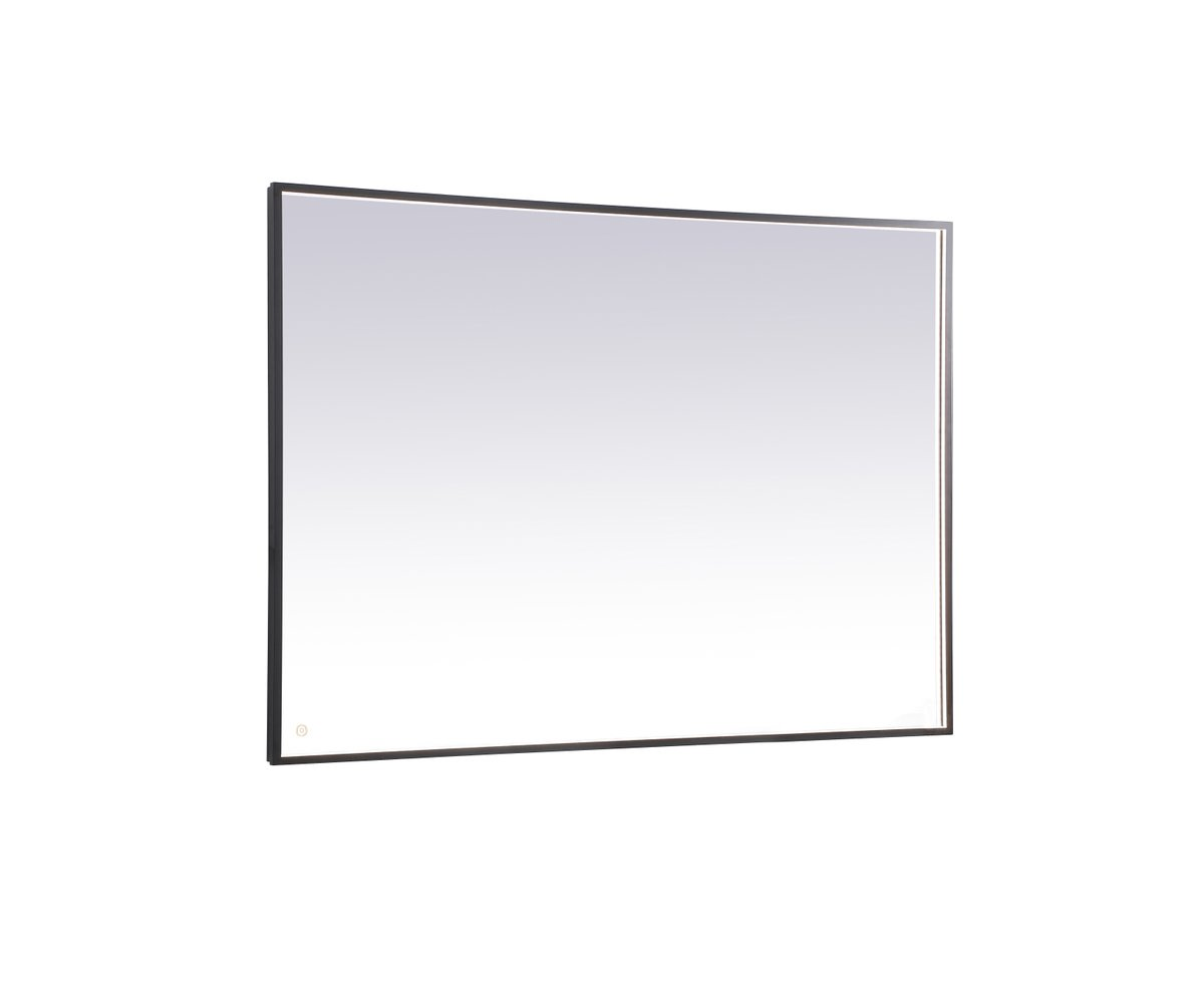 42 x 60 in. Pier LED Mirror with Adjustable Color Temperature 3000K, 4200K & 6400K, Black