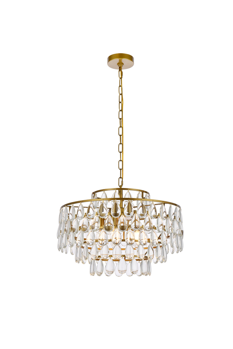 20 in. Mila Pendant in Brass
