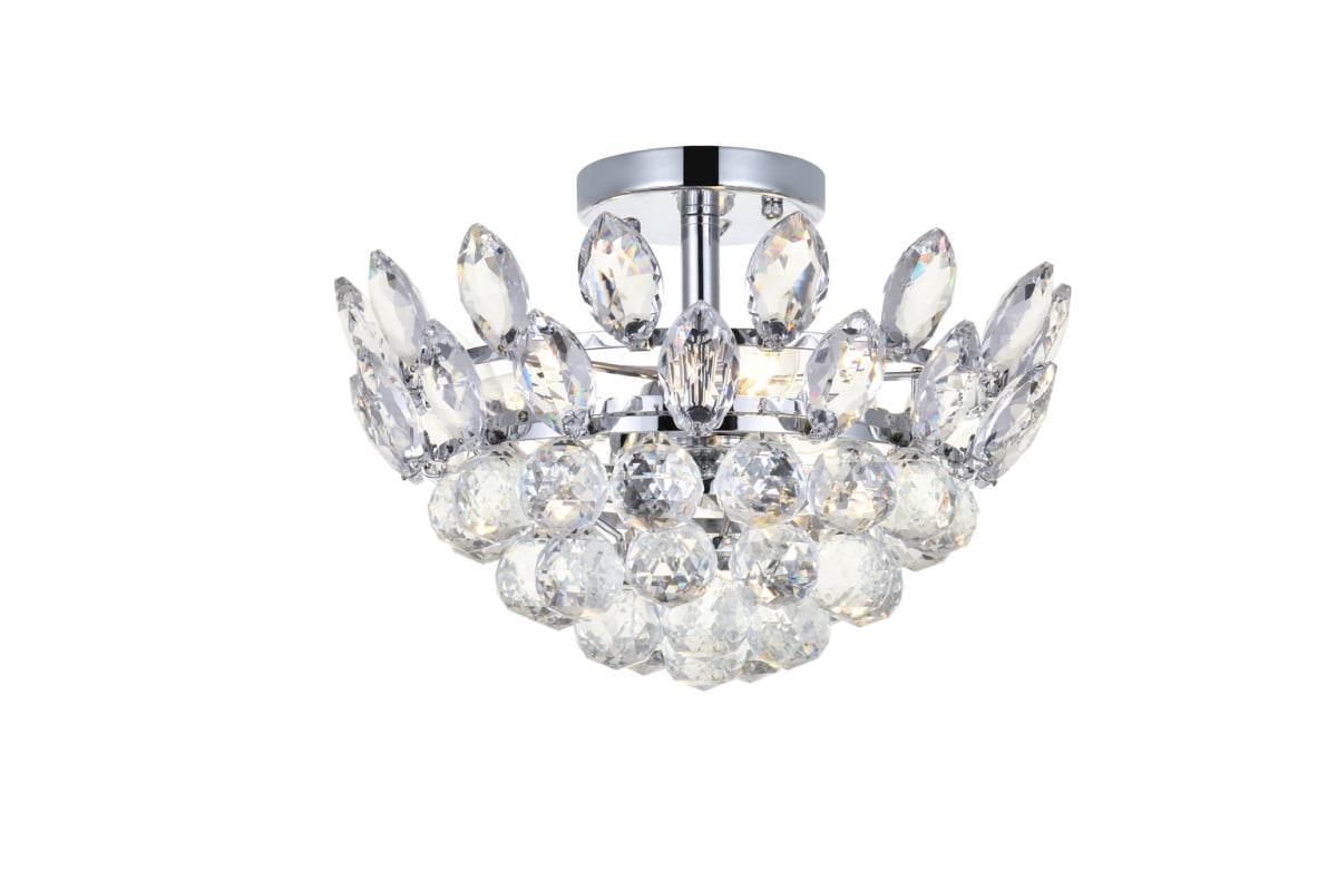 14 in. Emilia Flush Mount in Chrome
