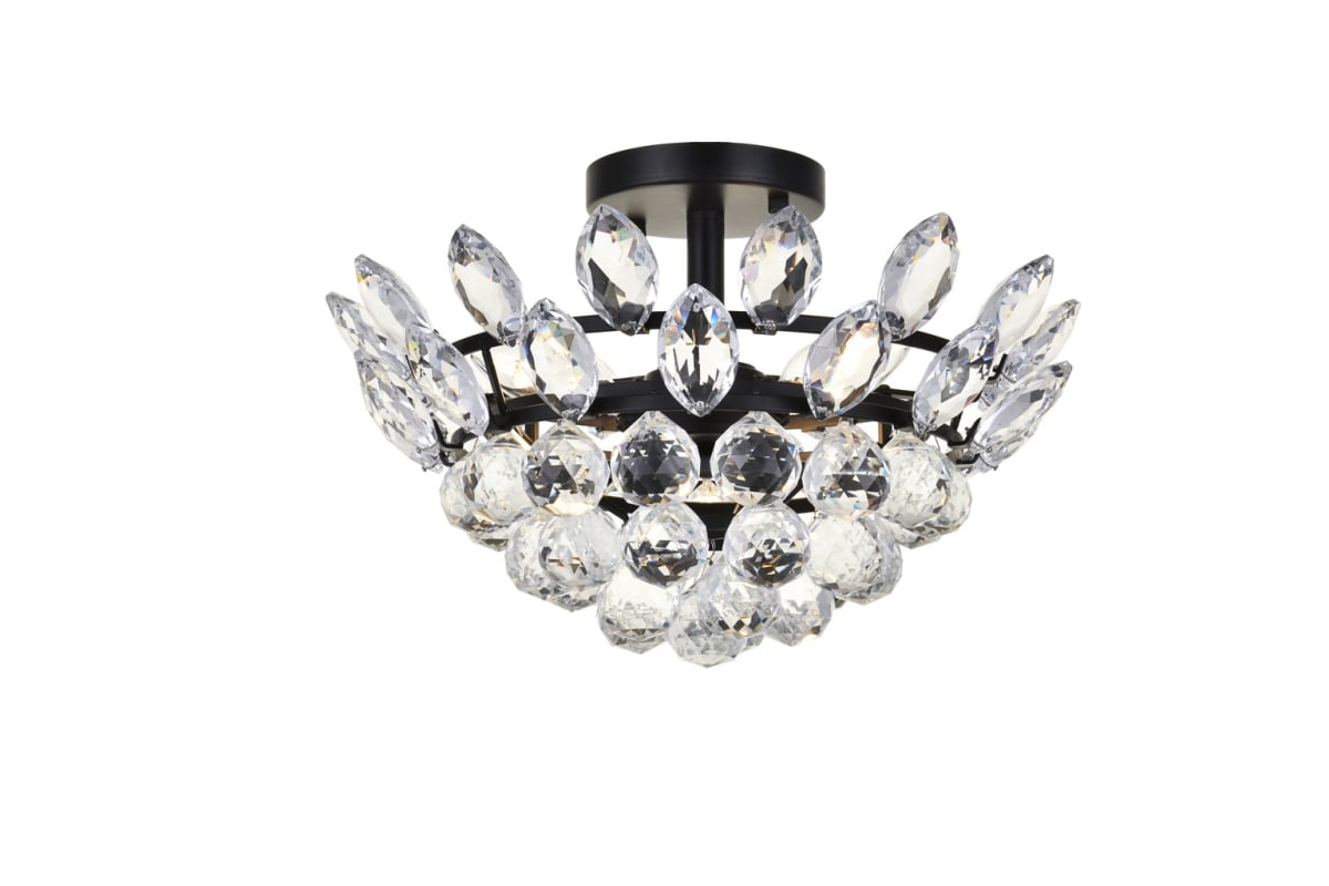 14 in. Emilia Flush Mount in Black