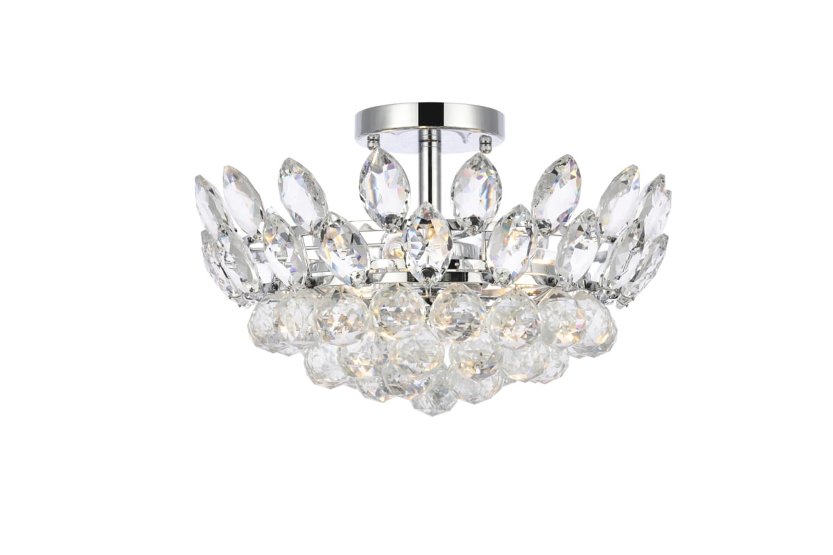 16 in. Emilia Flush Mount in Chrome