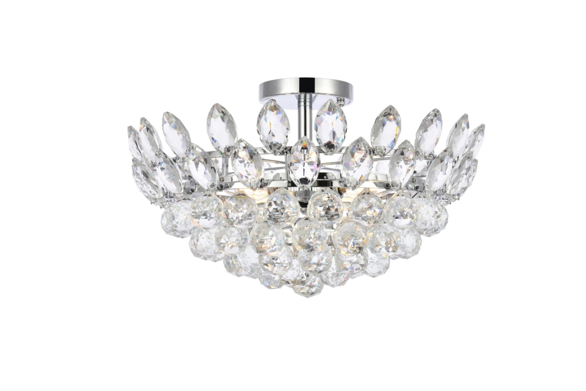 18 in. Emilia Flush Mount in Chrome
