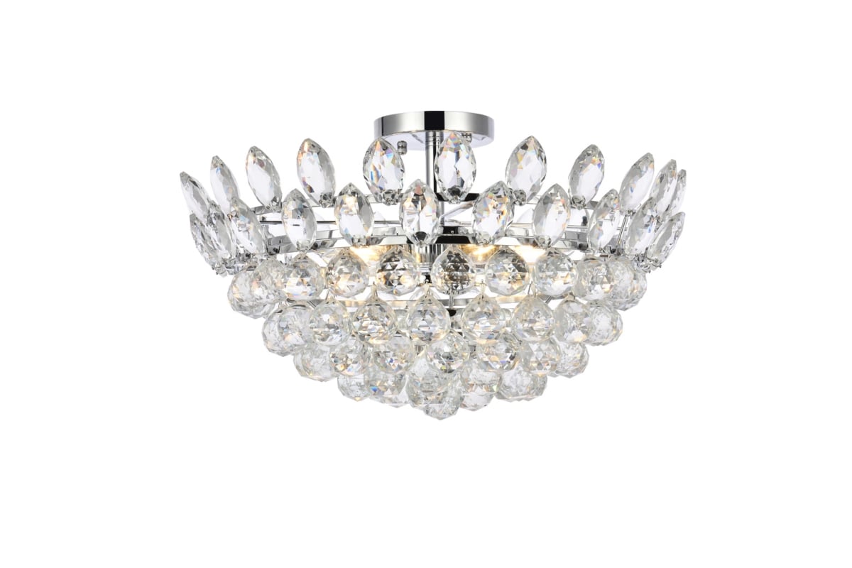 20 in. Emilia Flush Mount in Chrome