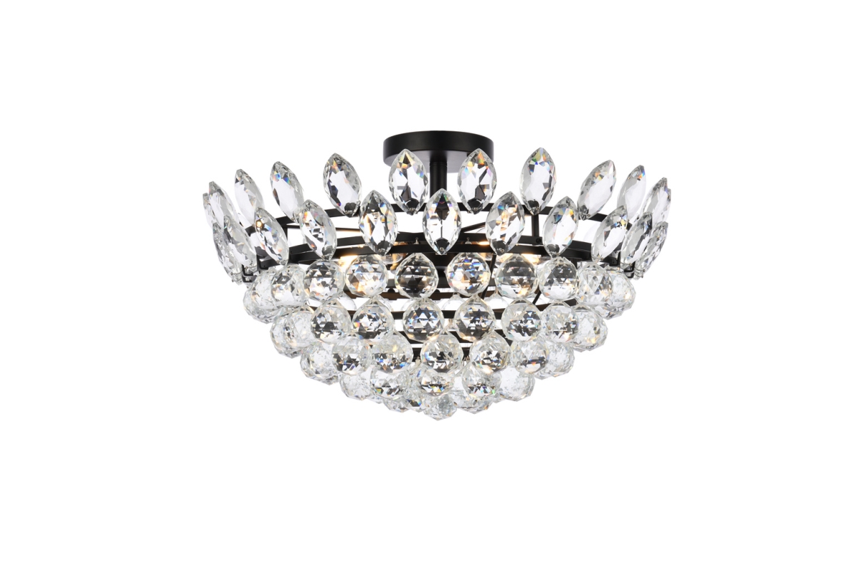 20 in. Emilia Flush Mount in Black