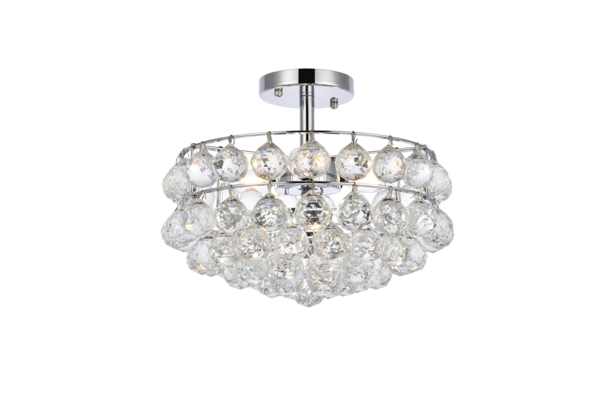 14 in. Savannah Flush Mount in Chrome